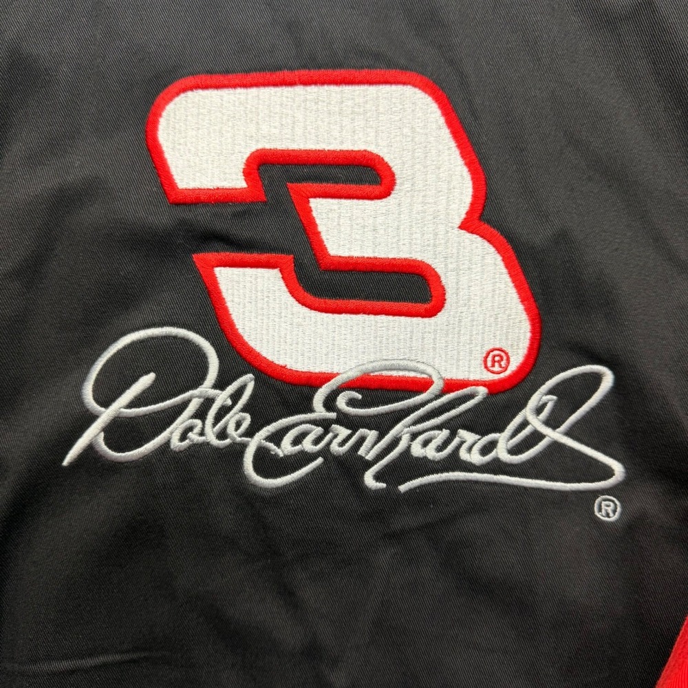 Vintage Dale Earnhardt NASCAR Jacket Mens XXL Black Red Competitors View New #3 - Picture 13 of 13